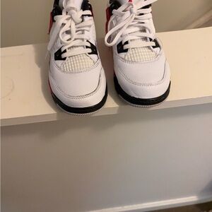 Jordan Sneakers with Red and Black Accents